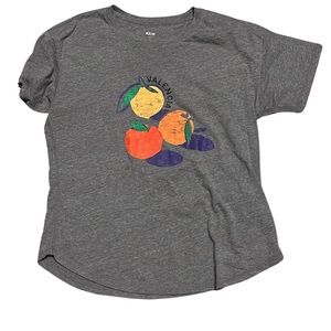 Maeve Valencia Graphic Fruit Grey XS Tee